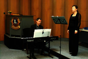 Christine Albert, Gesang und Pascal Schweren, E-Piano